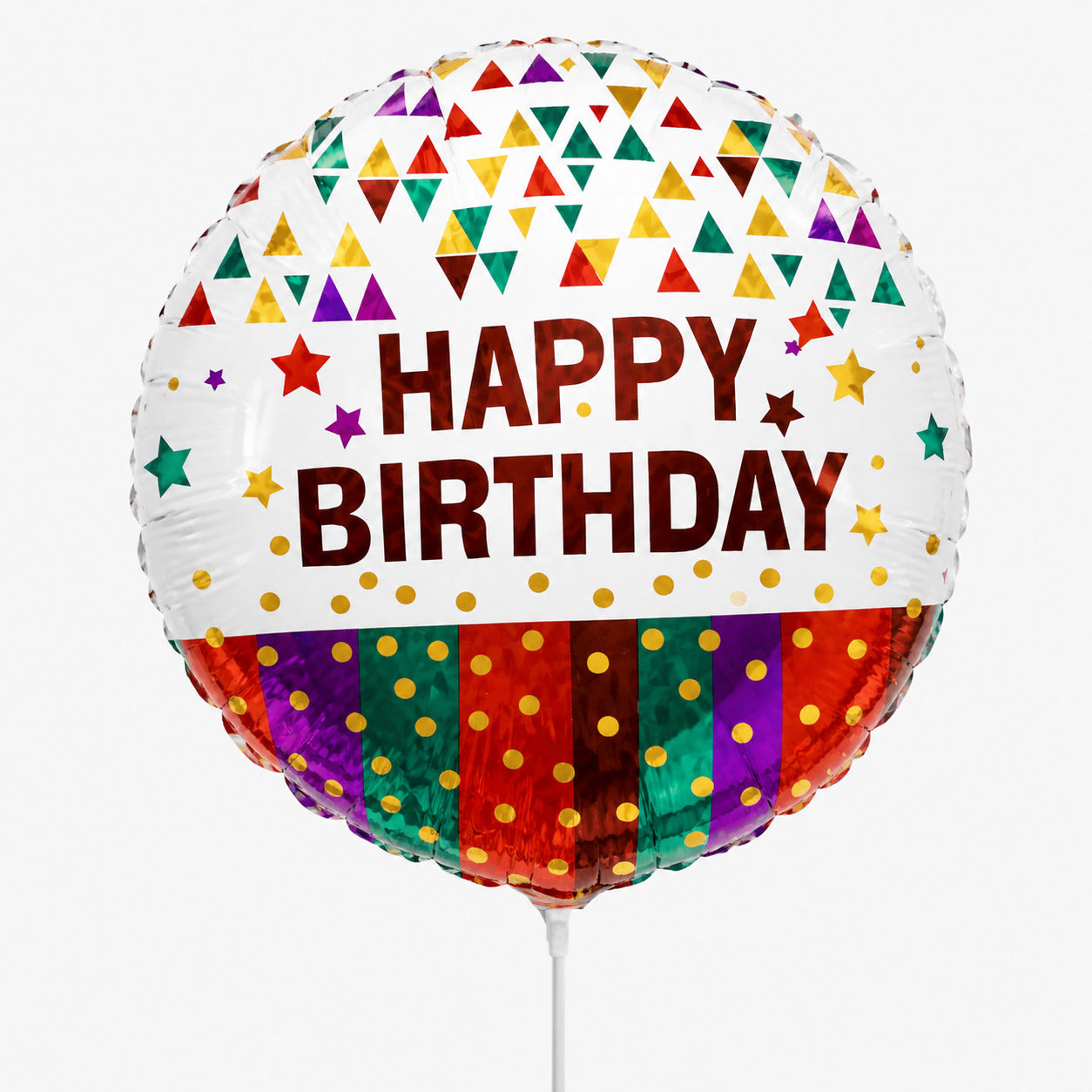 10'' Μπαλόνι Happy Birthday Κονφετί