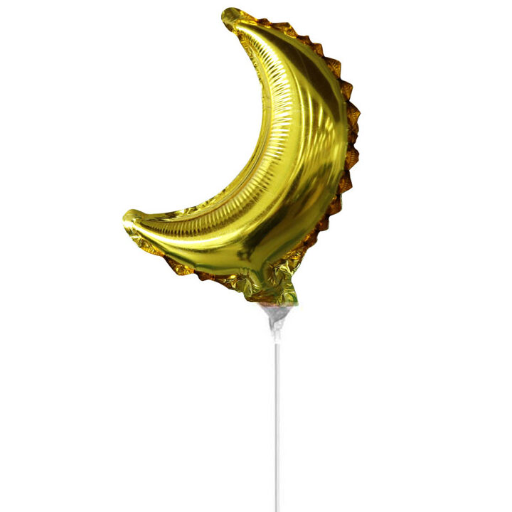 10" Mini Shape μπαλόνι Χρυσό Φεγγάρι