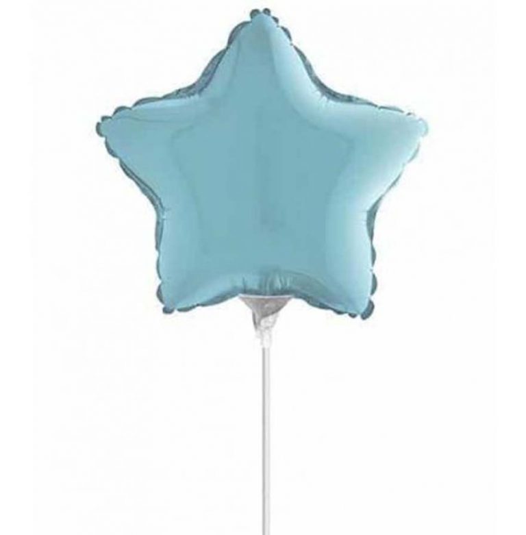 10″ Mini Shape μπαλόνι Γαλάζιο Αστέρι (με βαλβίδα)