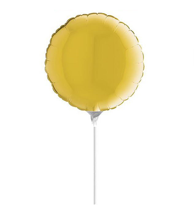 10" Mini Shape μπαλόνι Κίτρινο