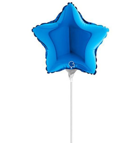 10" Mini Shape μπαλόνι Μπλε Αστέρι