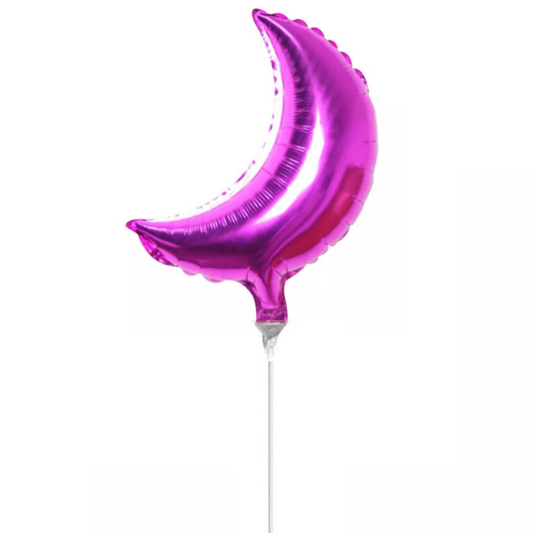 10" Mini Shape μπαλόνι Φούξια Φεγγάρι