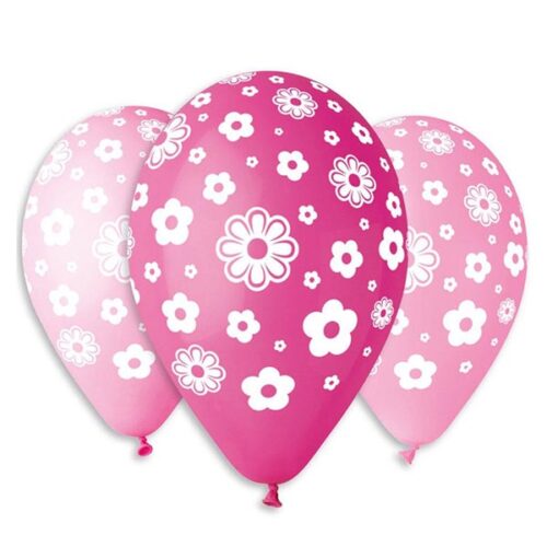 12'' Μπαλόνι τυπωμένο Λουλούδια Μαργαρίτες (25 τεμ)