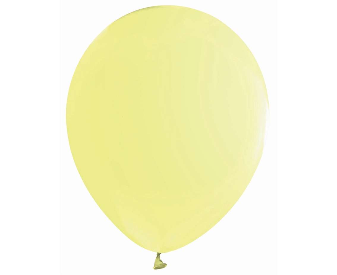 12" Macaron Κίτρινα Latex μπαλόνια (10 τεμ)