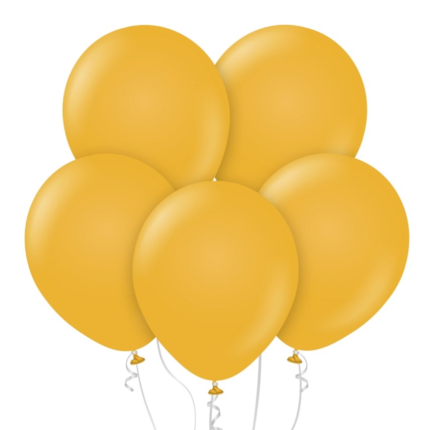 12" Μουσταρδί παστέλ Latex μπαλόνια (50 τεμ)