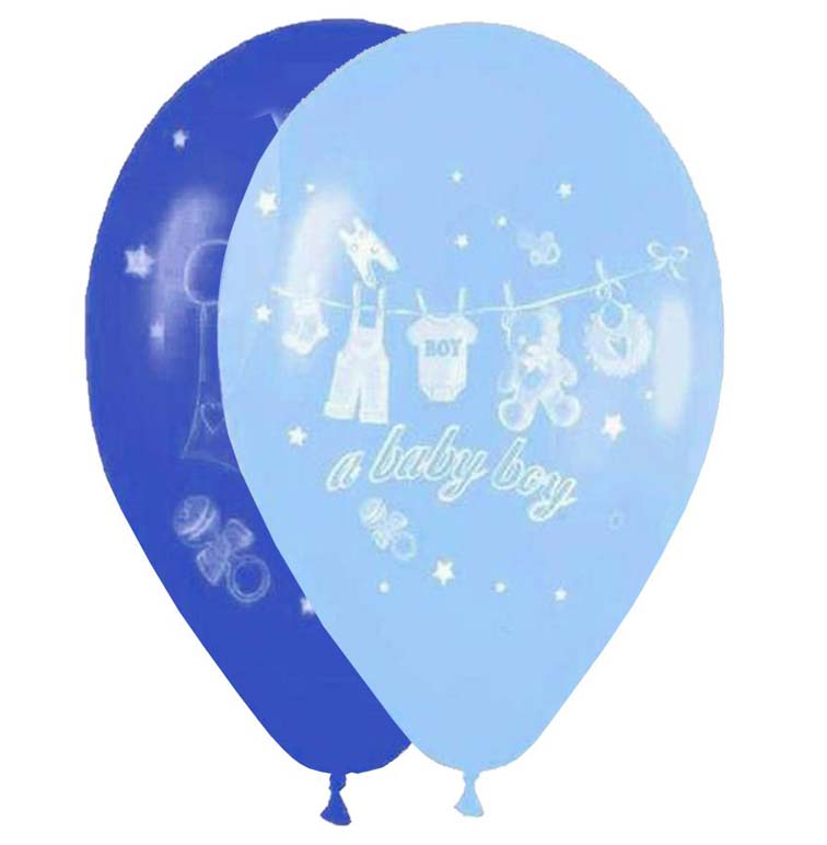 12" Μπαλόνι Α baby boy καρότσι (25 τεμ)