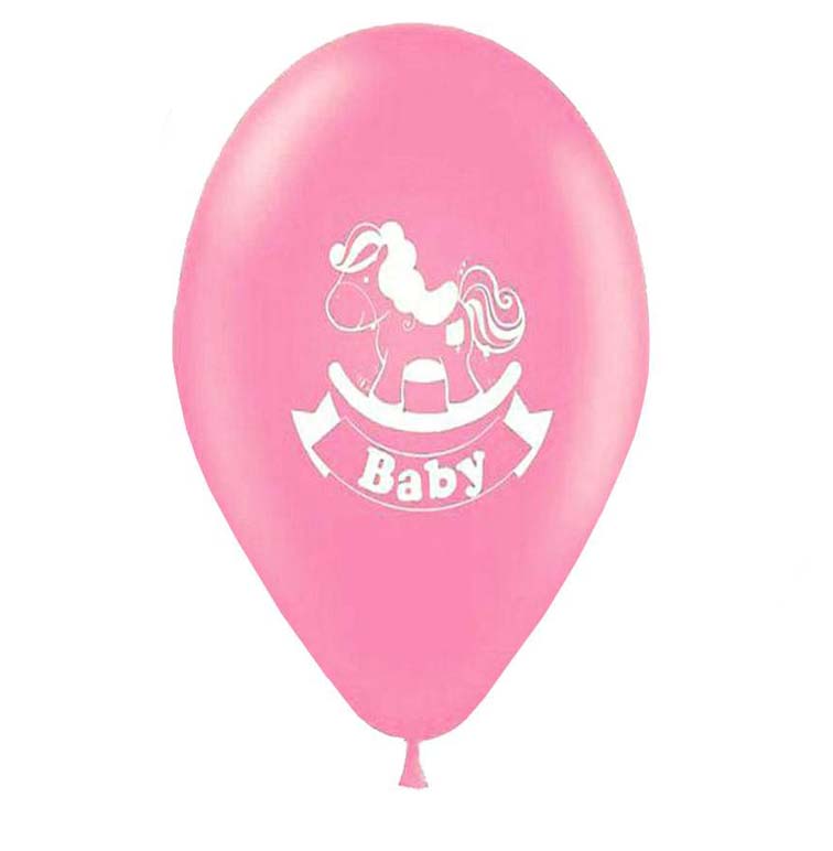 12" Μπαλόνι κουνιστό αλογάκι ροζ
