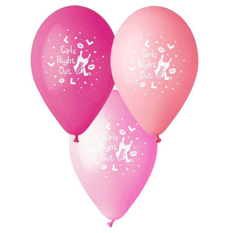 12" Μπαλόνι τυπωμένο Girls Night Out (25 τεμ)