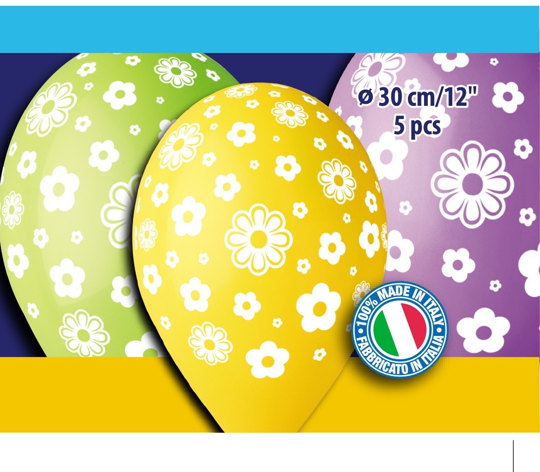 12" Μπαλόνια Μαργαρίτες (5 τεμ)