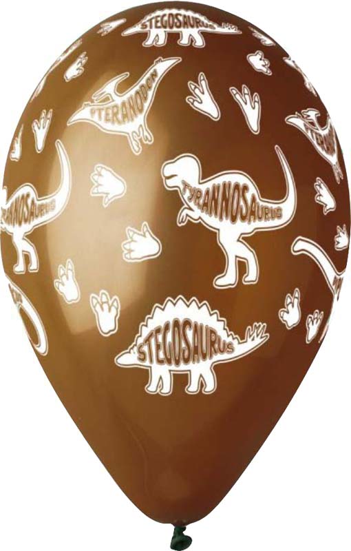 12" Μπαλόνια τυπωμένα Δεινόσαυροι (25 τεμ)