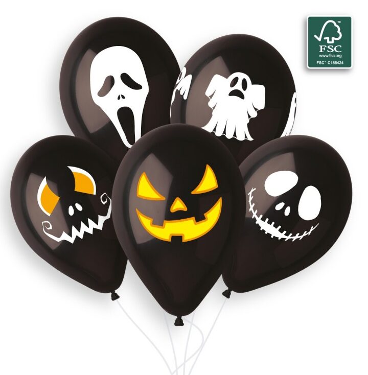 13'' Μπαλόνια Halloween Faces (25 τεμ)