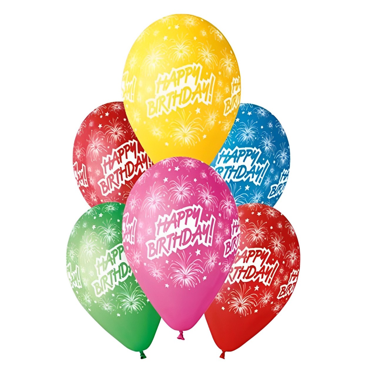 13'' Μπαλόνια Happy Birthday Πυροτέχνημα