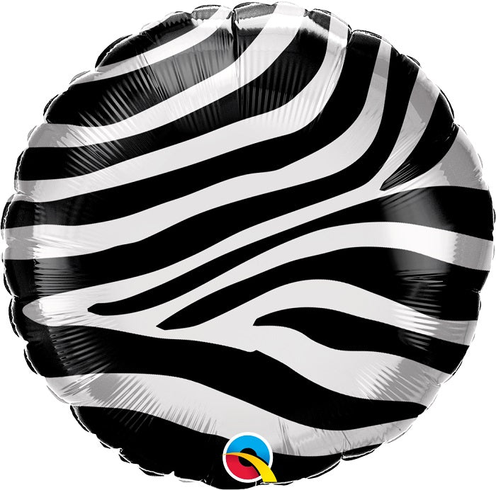 Μπαλόνι Φοιλ 18 Zebra Stripes Pattern / 46 εκ Safari Animalier - Animal Print