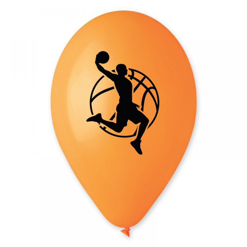 13" Μπαλόνι Πορτοκαλί Μπάσκετ (25 τεμ)
