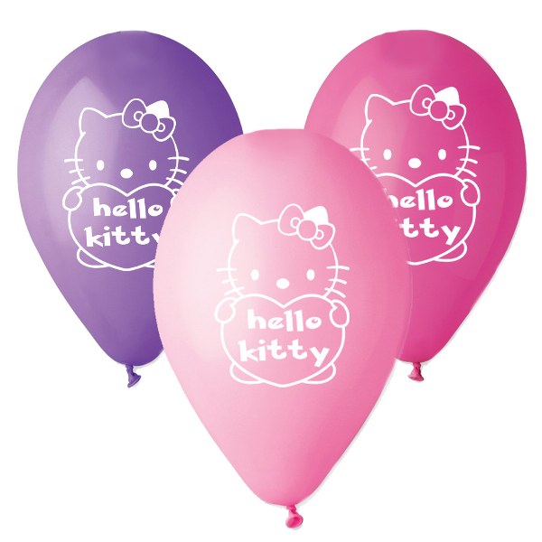 13" Μπαλόνι τυπωμένο Hello Kitty (25 τεμ)