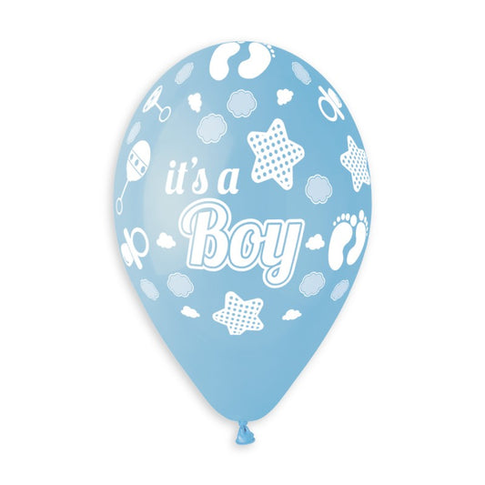13" Μπαλόνια It's a Boy γαλάζιο (25 τεμ)
