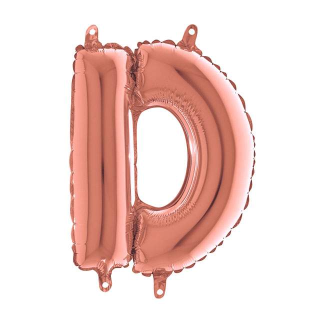 Mini Μπαλόνια Γράμματα Rosegold 36cm