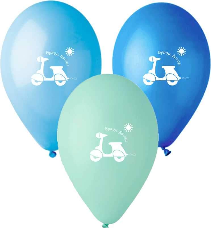 12" Μπαλόνι τυπωμένο Βέσπα