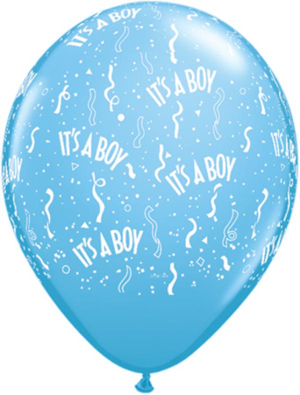 Μπαλόνια 11 Its A Boy - A- Round Pale Blue /50 τεμ