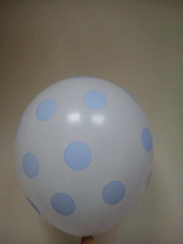 Pastel R100 Λευκά με Σιέλ Πουά /25 τεμ