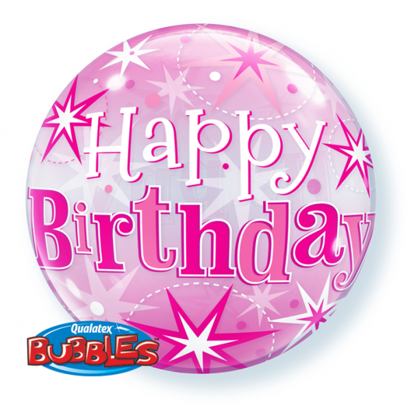 Bubble Μονό Birthday Pink Starbust Sparkle