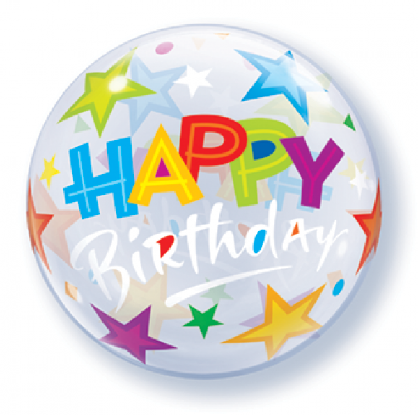 Μπαλόνια Air Bubble 12 Birthday Stars /10 τεμ