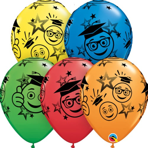 Μπαλόνια Λάτεξ 11 Graduation Smile Ast. /25 τεμ