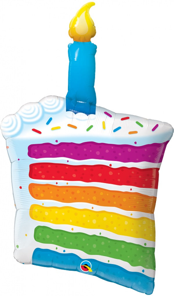 Μπαλόνι Φοιλ Σχήμα Rainbow Cake & Candle