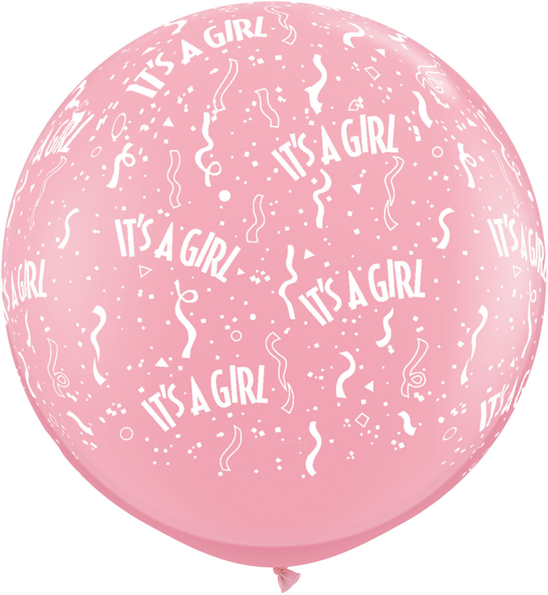 3Π Its A Girl - A - Round Pink /2 τεμ