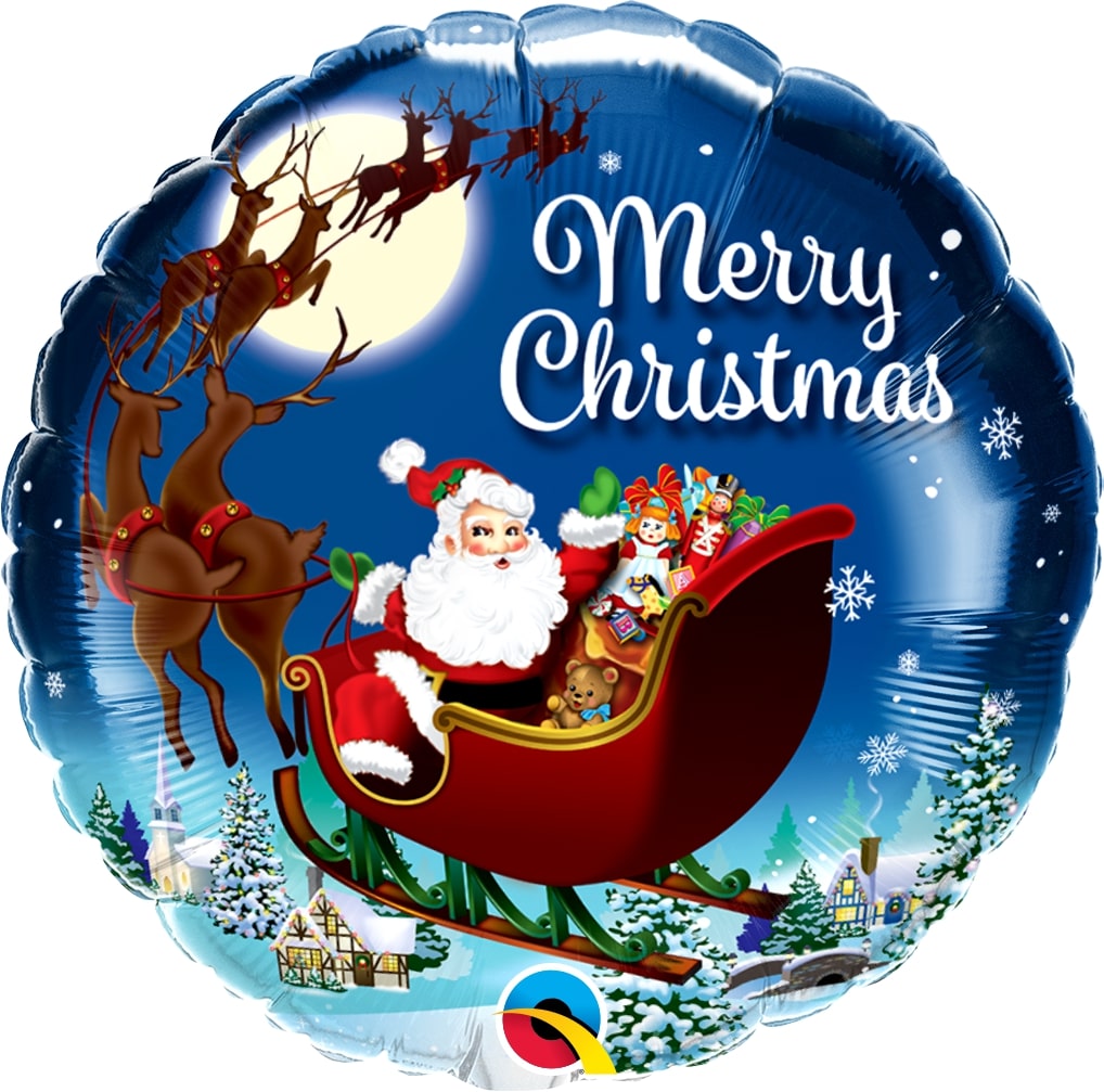 Μπαλόνι Φοιλ 18 Merry Christmas Άγιος Βασίλης / 46εκ
