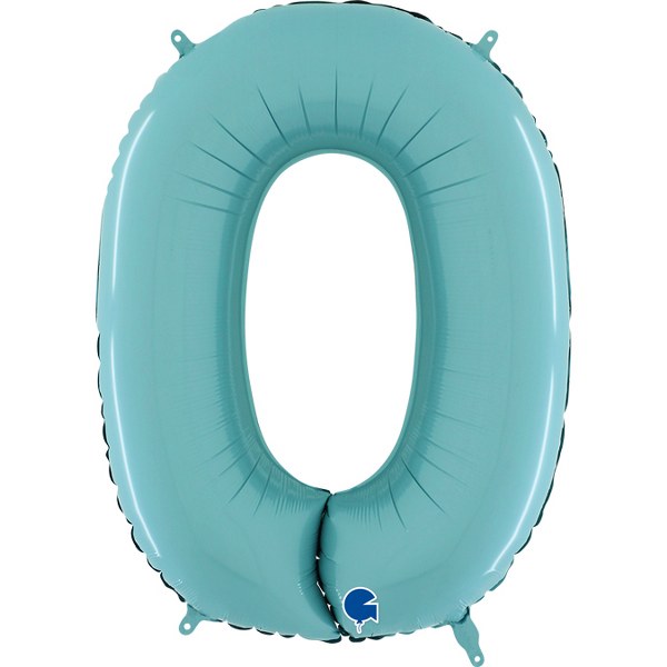 Μπαλόνια Αριθμοί παστέλ Γαλάζιο 66 cm – 26″