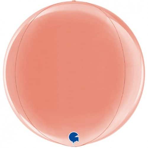15" Μπαλόνι Rosegold τρισδιάστατη σφαίρα ORBZ