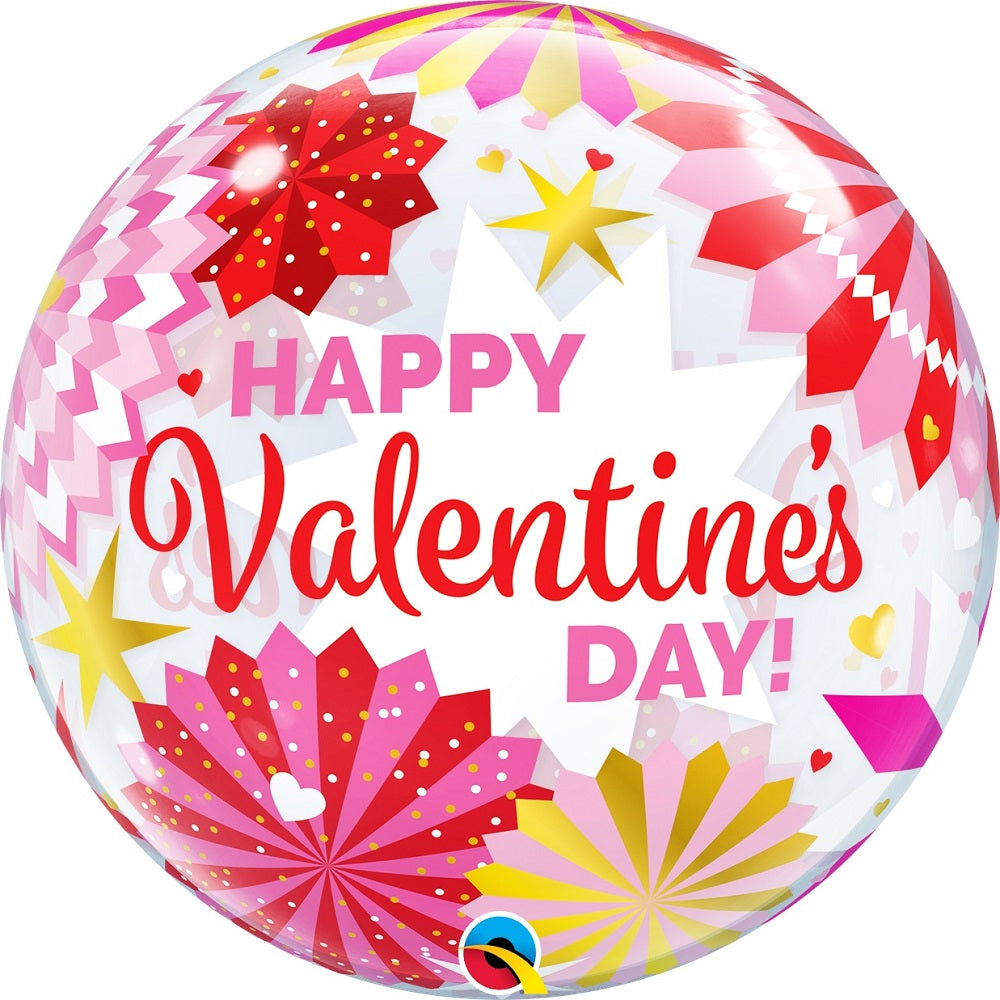 Bubble μονό 22 Valentine's Day Paper Fans