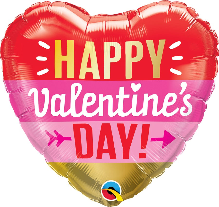 Μπαλόνι Φοιλ 18 Valentine's Day Arrow Stripes/ 46εκ