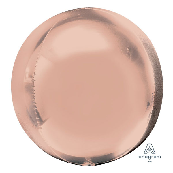 16" Μπαλόνι ροζ χρυσό τρισδιάστατη σφαίρα ORBZ