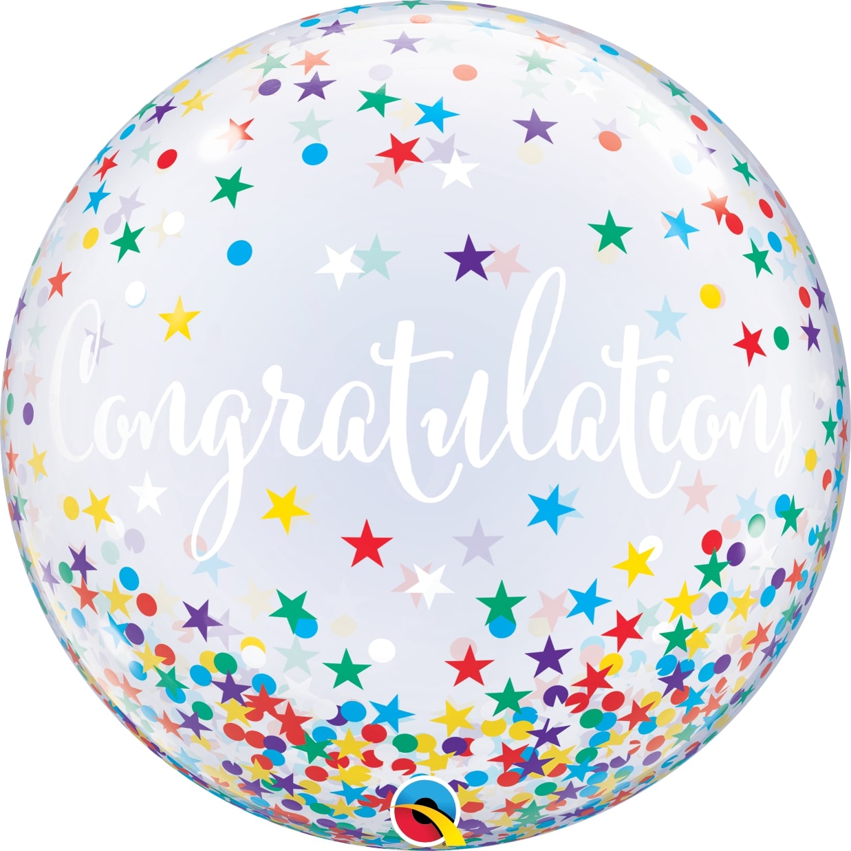 Bubble Μόνο 22 Congratulations Confetti Stars / 56 εκ