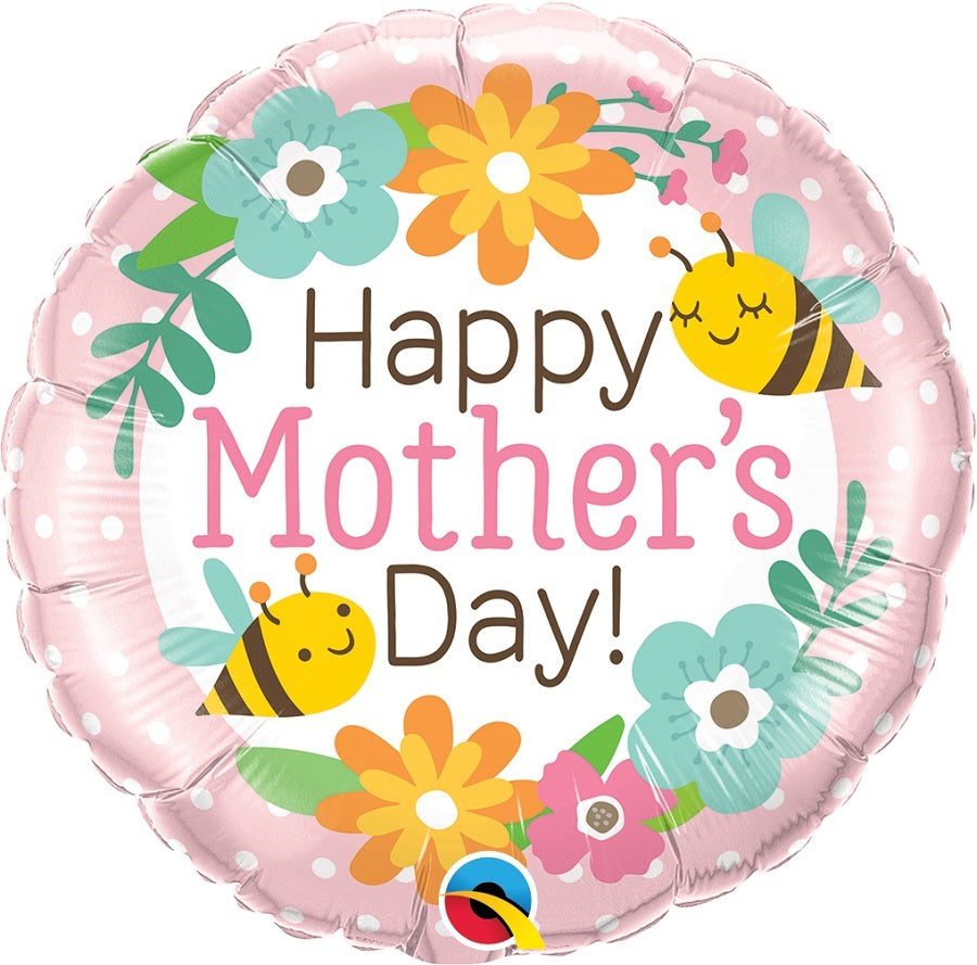 Μπαλ. Φοιλ 18 Mothers Day Bees & Flowers / 46εκ