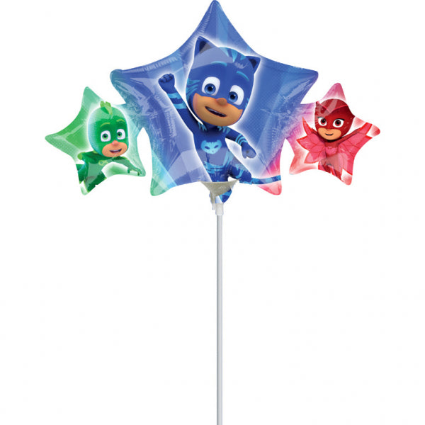 Μπαλόνι Φοιλ Μίνι Σχήμα PJ MASKS για καλαμάκι 43X22 εκ.