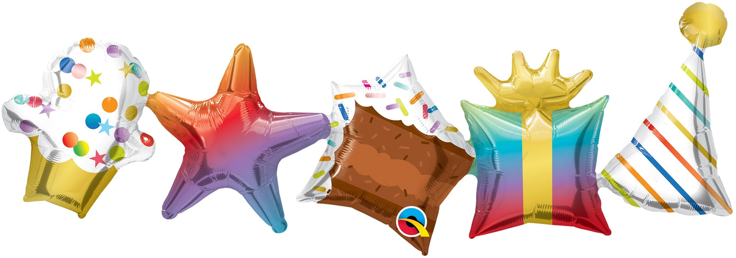 Γιρλάντα Φοιλ Birthday 104 εκ / 2 τεμ