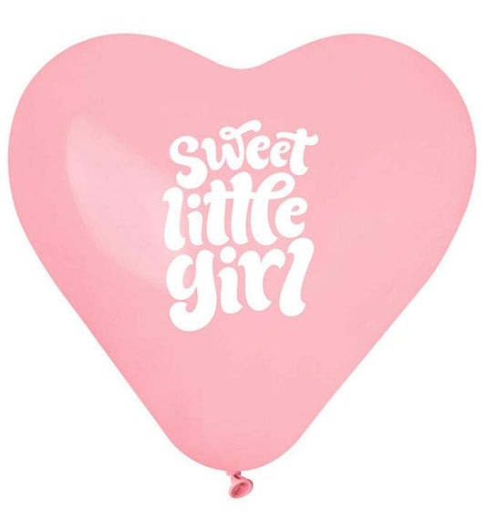 17" Μπαλόνι Καρδιά Sweet Little Girl (25 τεμ)
