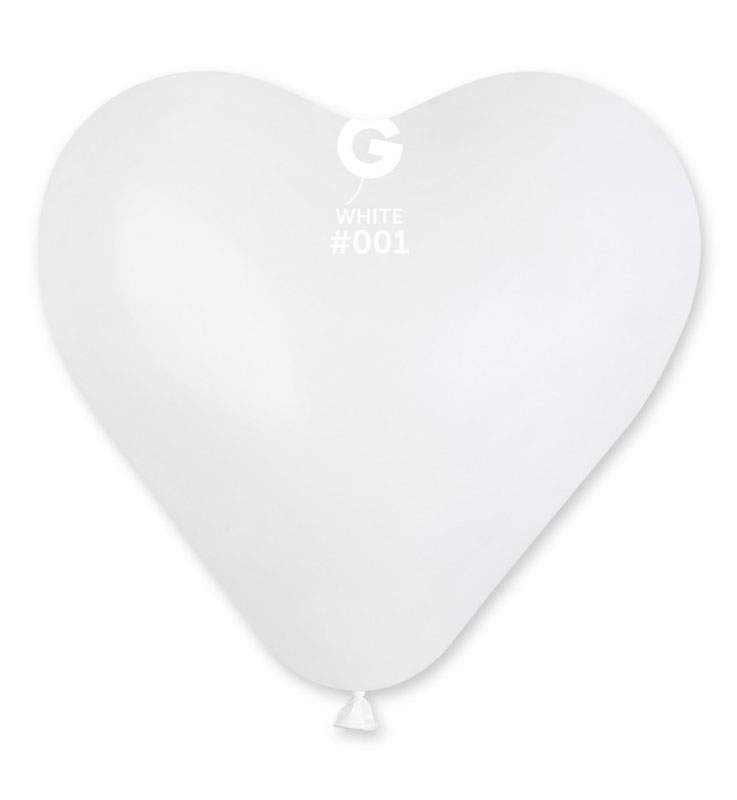 17" Μπαλόνι Λευκή Καρδιά