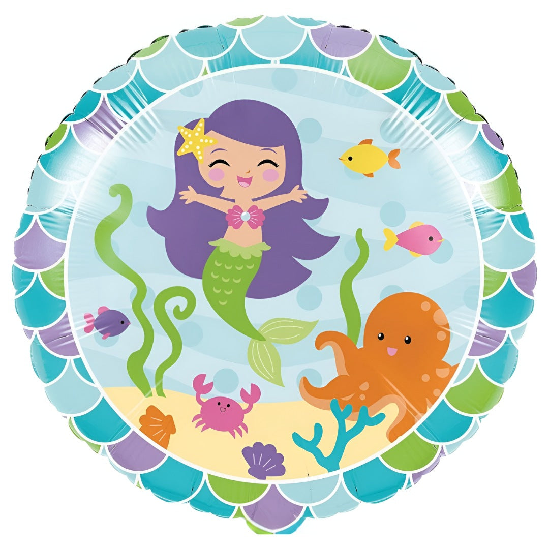 18” Μπαλόνι Γοργόνα στον Βυθό