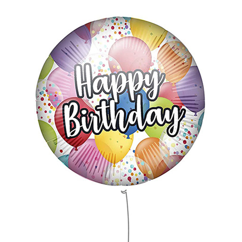 18'' Μπαλόνι Happy Birthday Πολύχρωμο