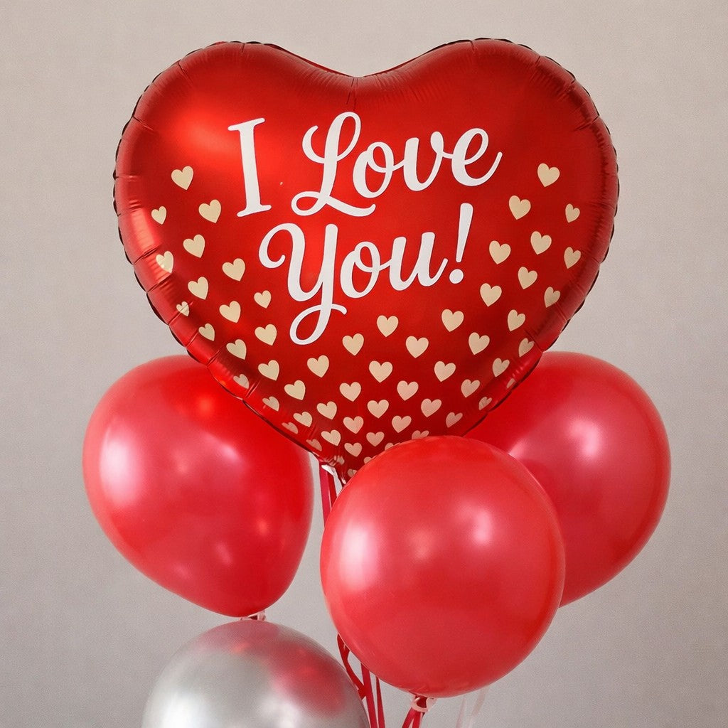 18'' Μπαλόνι μικρές καρδιές ''I Love You''
