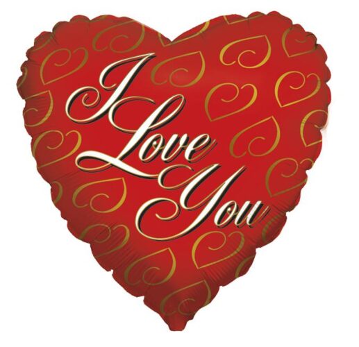 18'' Μπαλόνι Κόκκινη Καρδιά 24K Love