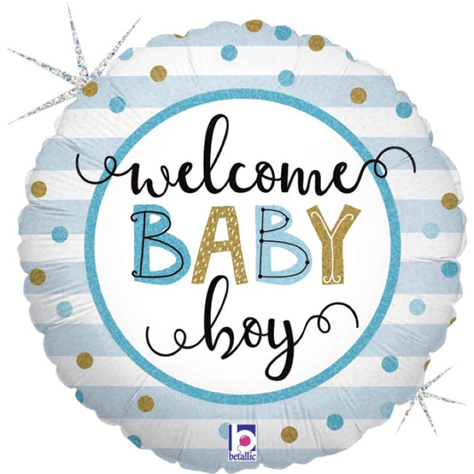 18'' Μπαλόνι Welcome Baby Boy