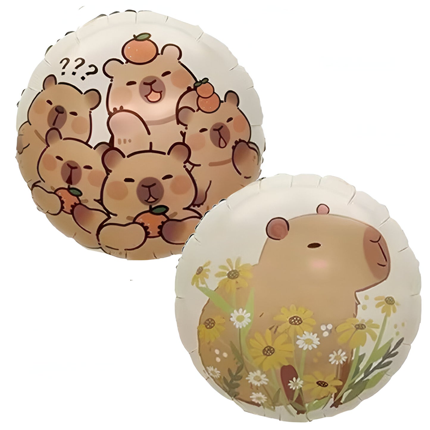 18'' Στρογγυλό Μπαλόνι ζωάκια Καπιμπάρα