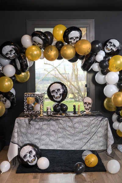 18" Μαύρο Μπαλόνι Νεκροκεφαλή