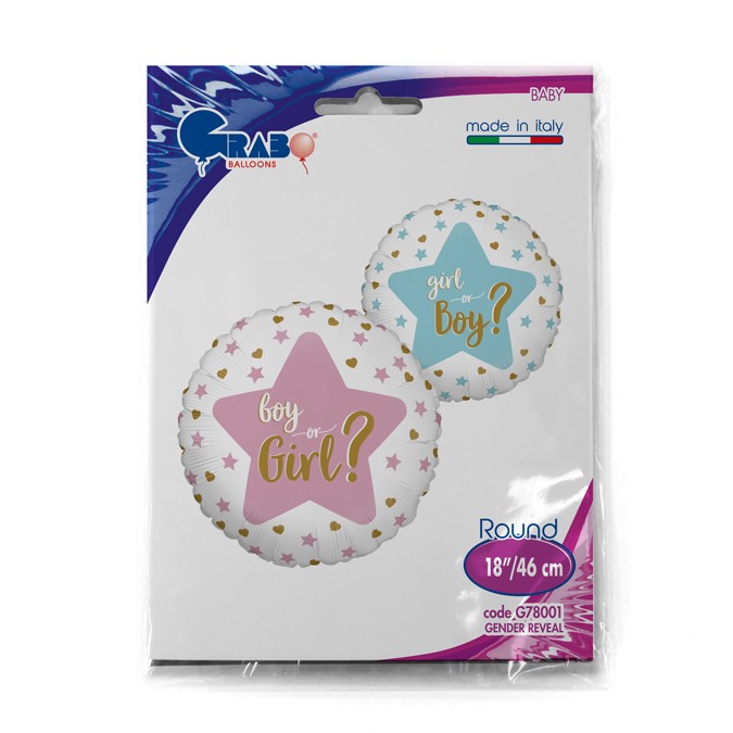 18" Μπαλόνι "Boy or Girl" Gender Reveal