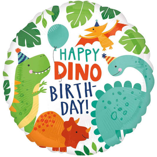 18" Μπαλόνι "Happy dino Birthday δεινόσαυρος"